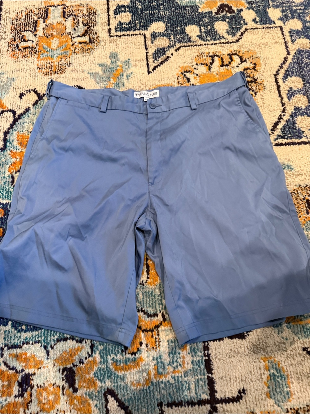 Cypress Club Men’s Sky Blue Flat Front Shorts